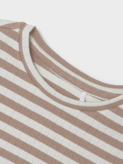 Gestreiftes Sweatshirt - Mocha Meringue/STRIPE - Braun