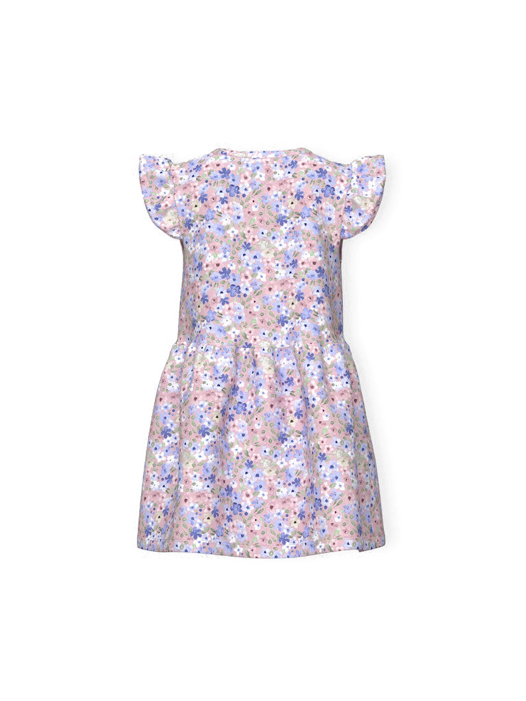 Floral gemustertes Sommerkleid - Parfait Pink - Blau