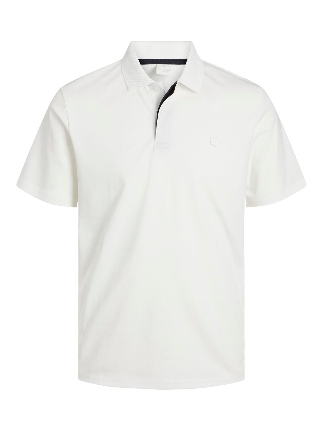 Poloshirt aus Bio-Baumwollmix - Cloud Dancer - Creme