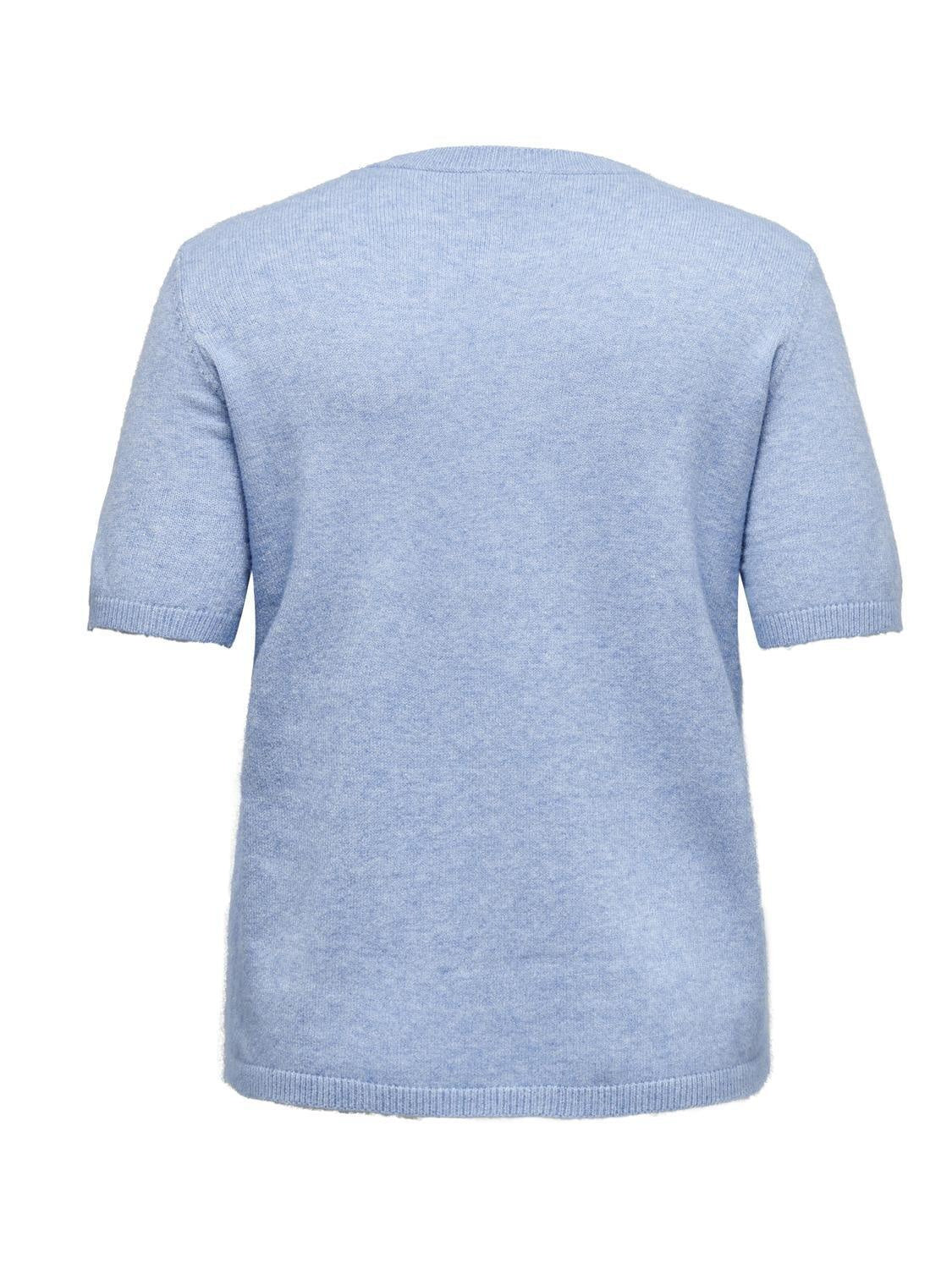 T-Shirt MARGARETA aus Viskosemix - Allure/MELANGE - Blau