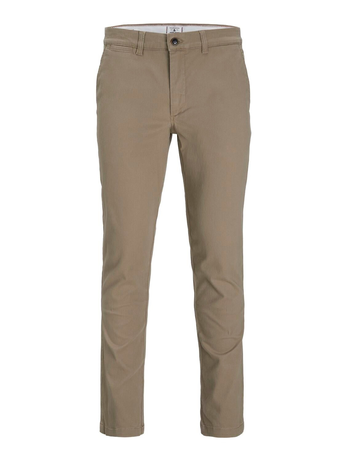 Slim Fit Hose - Beige - Beige