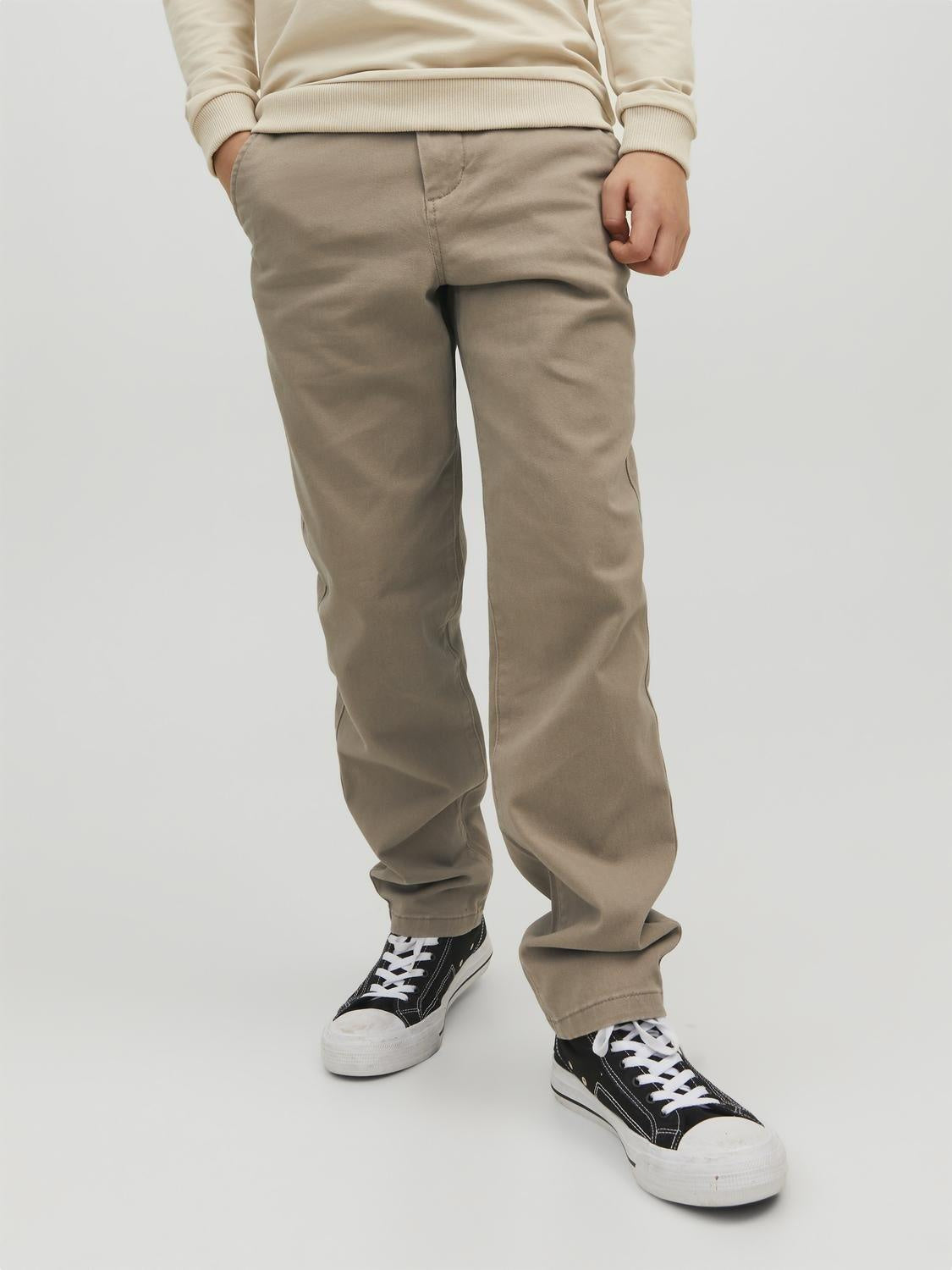 Slim Fit Hose - Beige - Beige