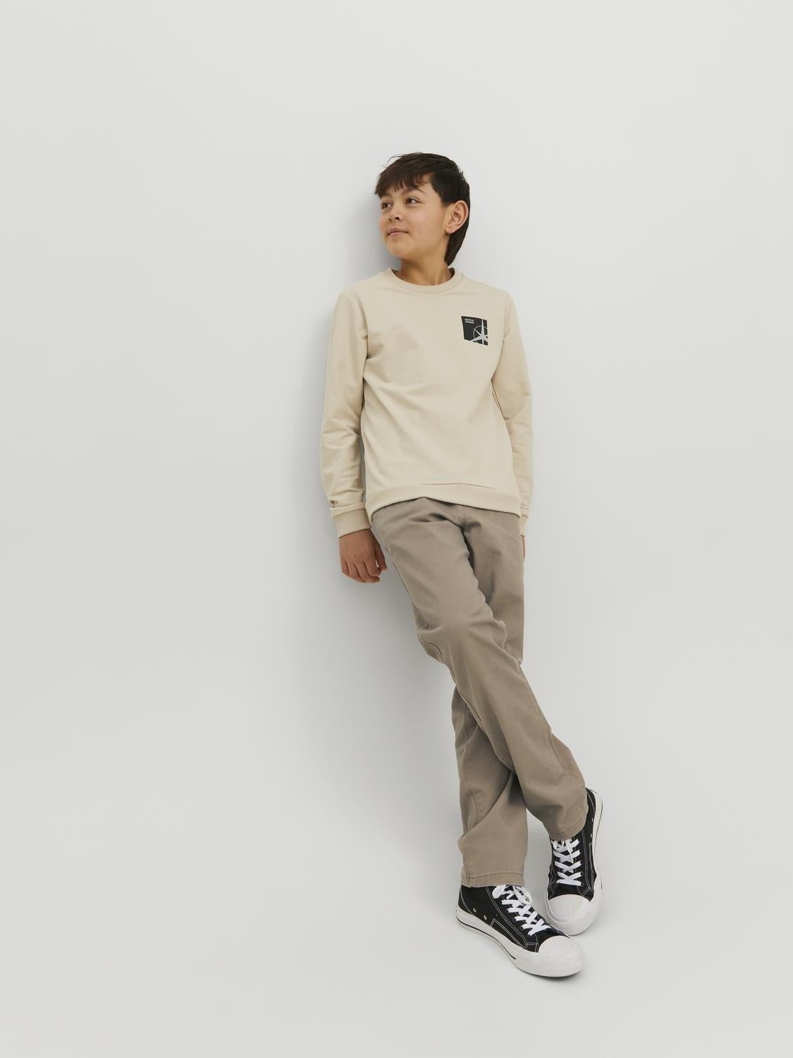 Slim Fit Hose - Beige - Beige