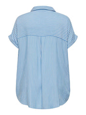 Bluse aus Viskose - Azure Blue/CLOUD DANCER - Blau