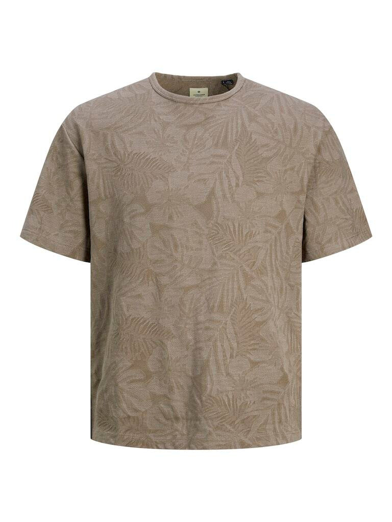 Gemustertes T-Shirt - Falcon - Beige