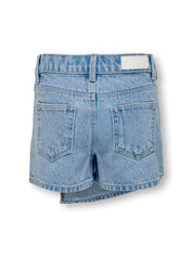 Jeansshorts in Rock-Optik - Light Blue Denim - Blau