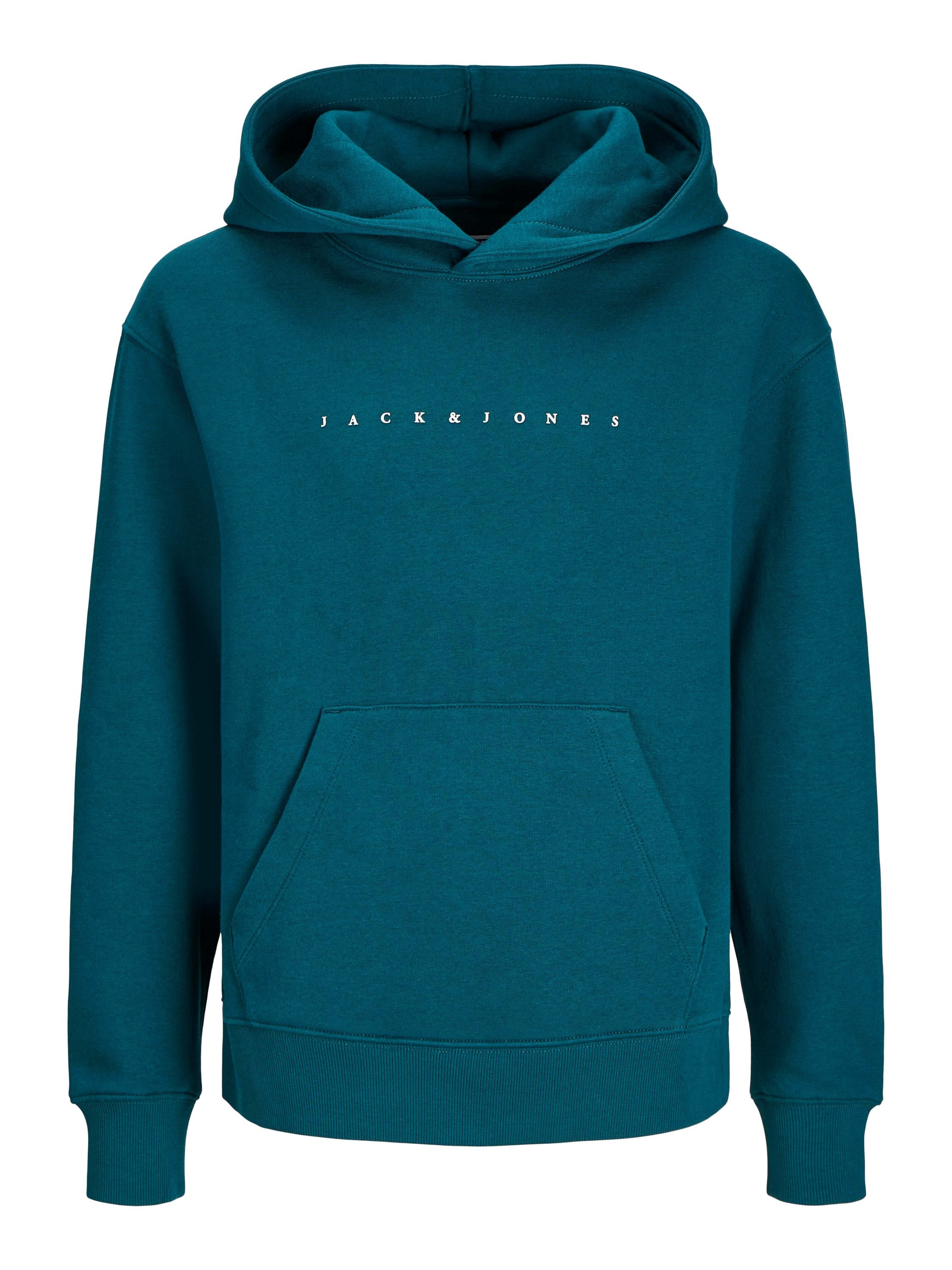 Sweathoodie mit Logoprint - Deep Teal/LOOSE - Blau