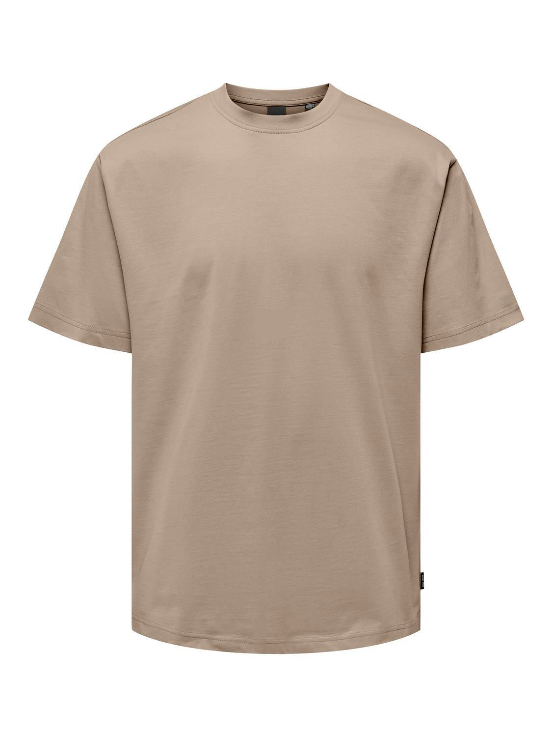 T-Shirt aus Bio-Baumwolle - Desert Taupe - Beige