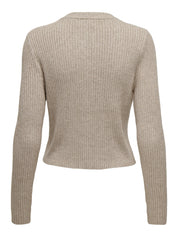 Cardigan aus Viskosemix - Mocha Meringue/W. Melange - Beige