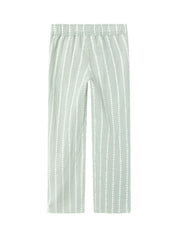 Leichte Wide Leg Hose - Silt Green - Grün