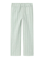 Leichte Wide Leg Hose - Silt Green - Grün