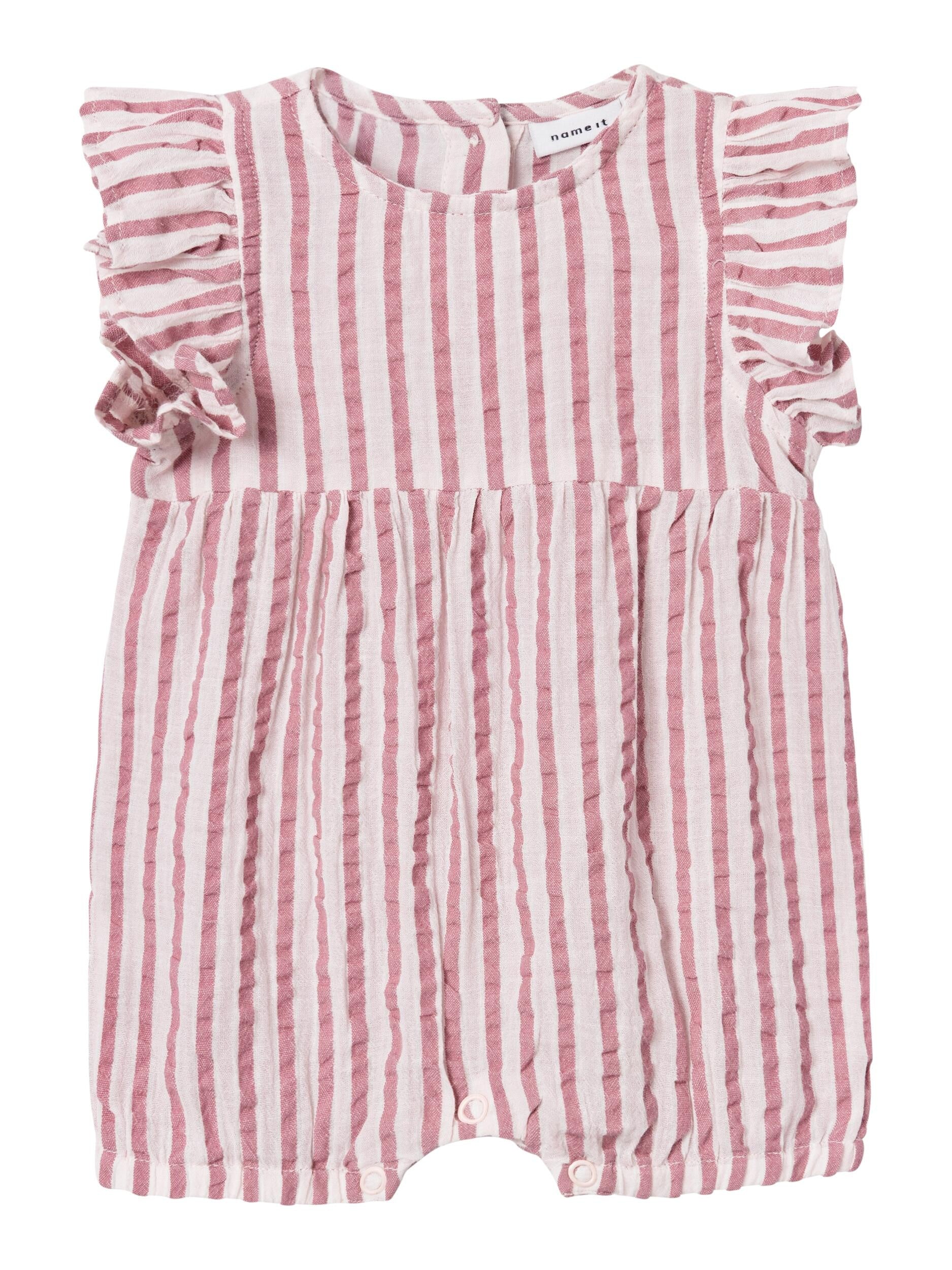Gestreifter Body - Parfait Pink - Rosa