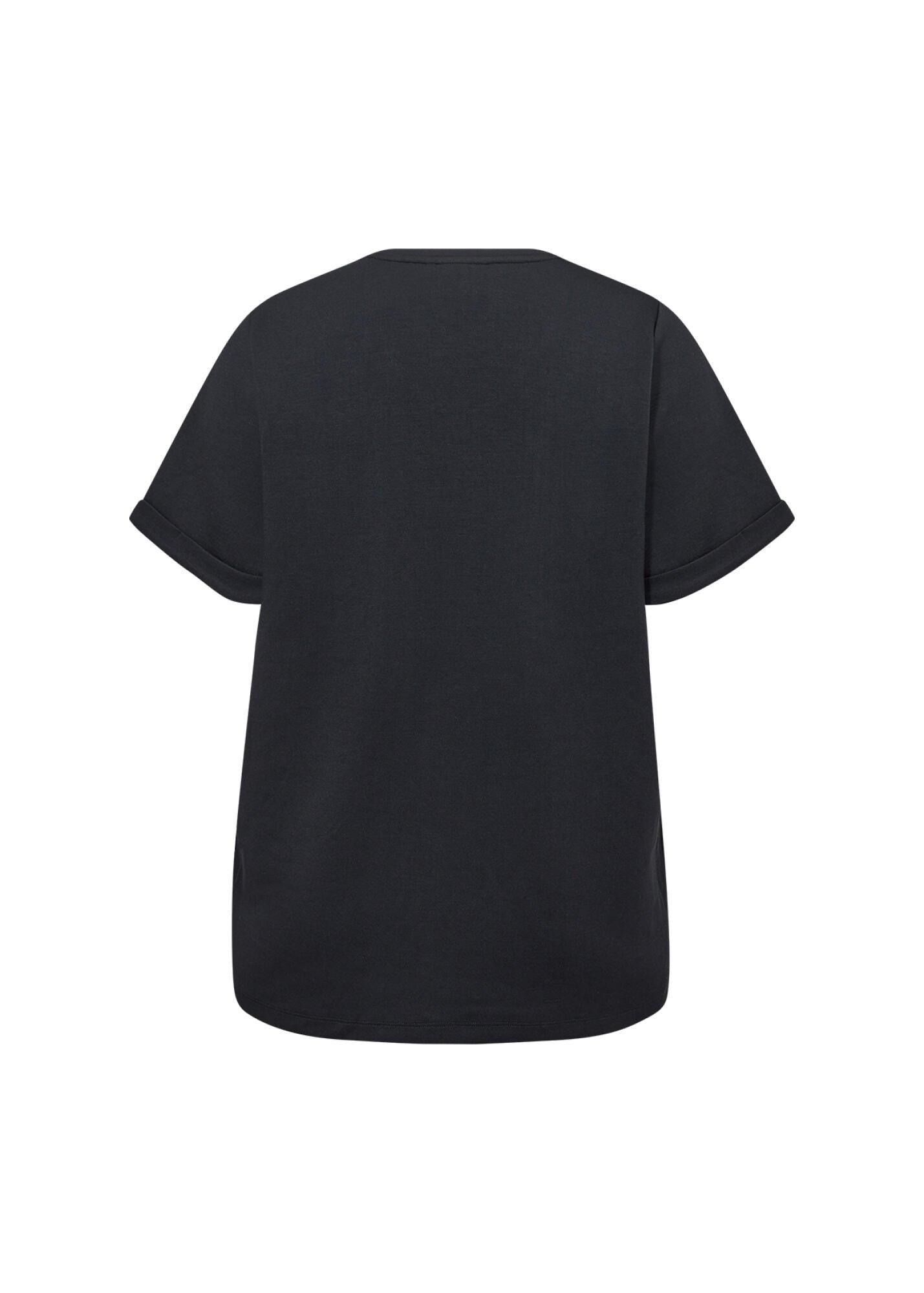 T-Shirt mit Print - 9999-BLACK - Blau