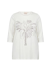 T-Shirt SIBILLE Loose Fit - 1100-OFFWHITE - Weiß