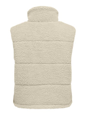 Weste Teddyfell Optik - Pumice Stone - Creme