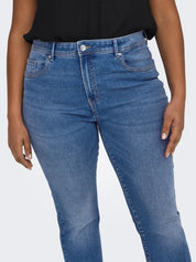 Jeans SALLY Flared Fit - Medium Blue Denim - Blau