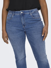 Jeans SALLY Flared Fit - Medium Blue Denim - Blau