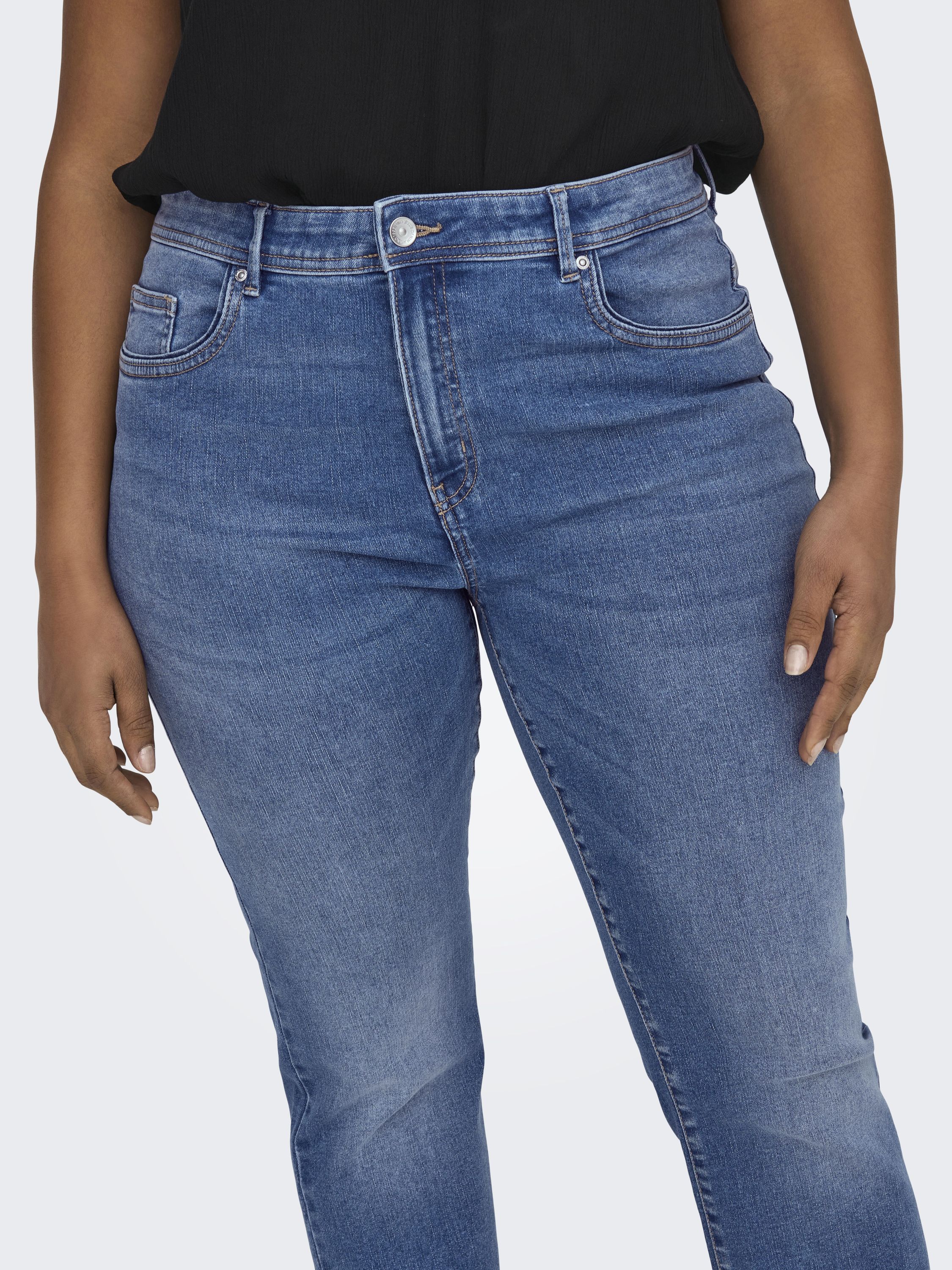 Jeans SALLY Flared Fit - Medium Blue Denim - Blau