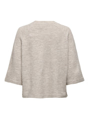 Pullover 3/4 Arm - Pumice Stone/MELANGE - Beige
