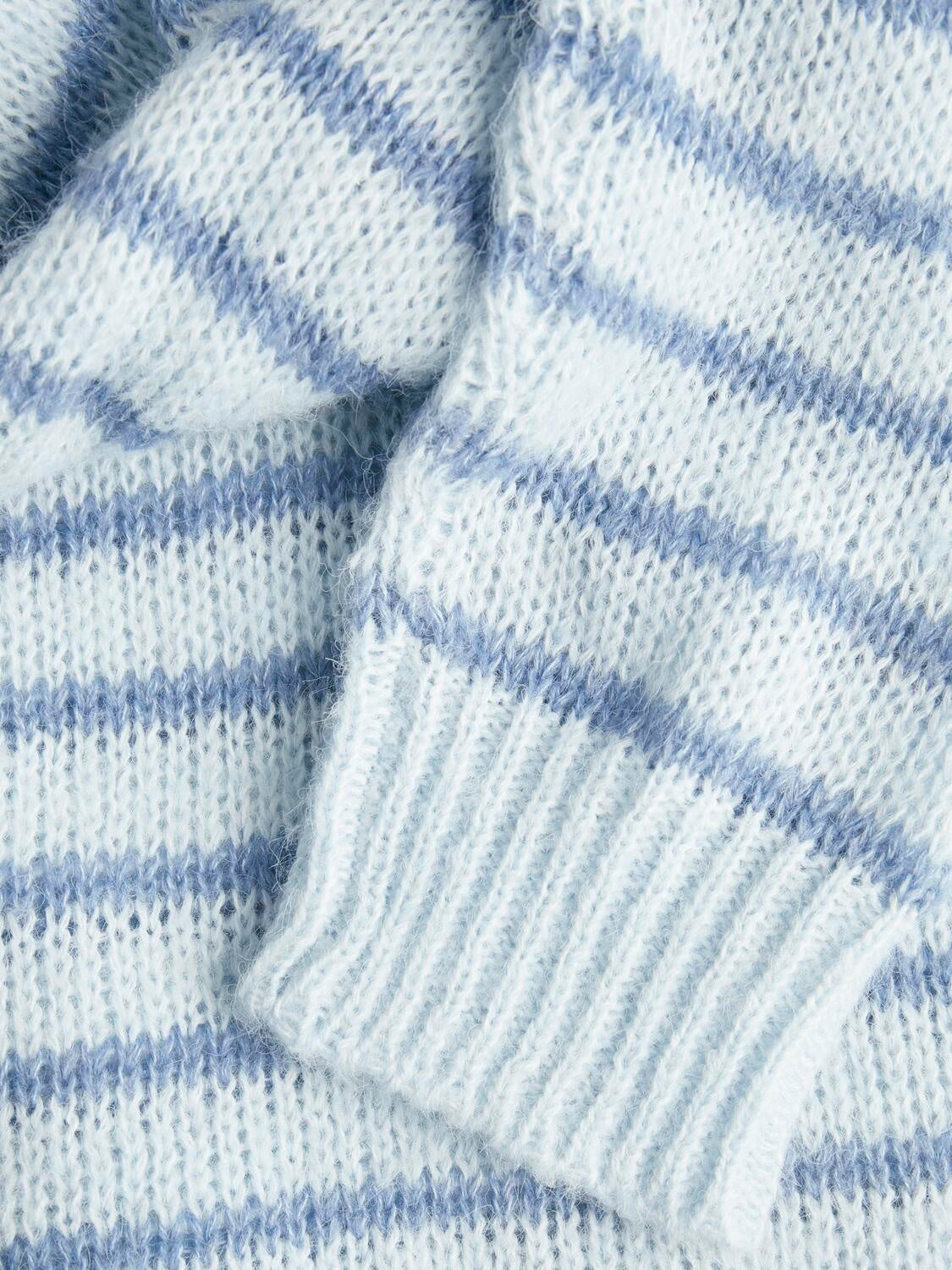 Gestreifter Strickpullover - Skyway//Coronet Blue - Blau