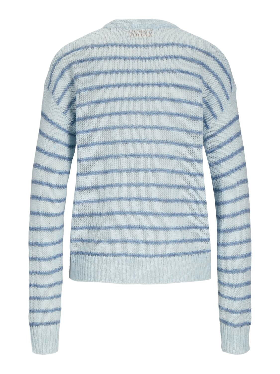 Gestreifter Strickpullover - Skyway//Coronet Blue - Blau