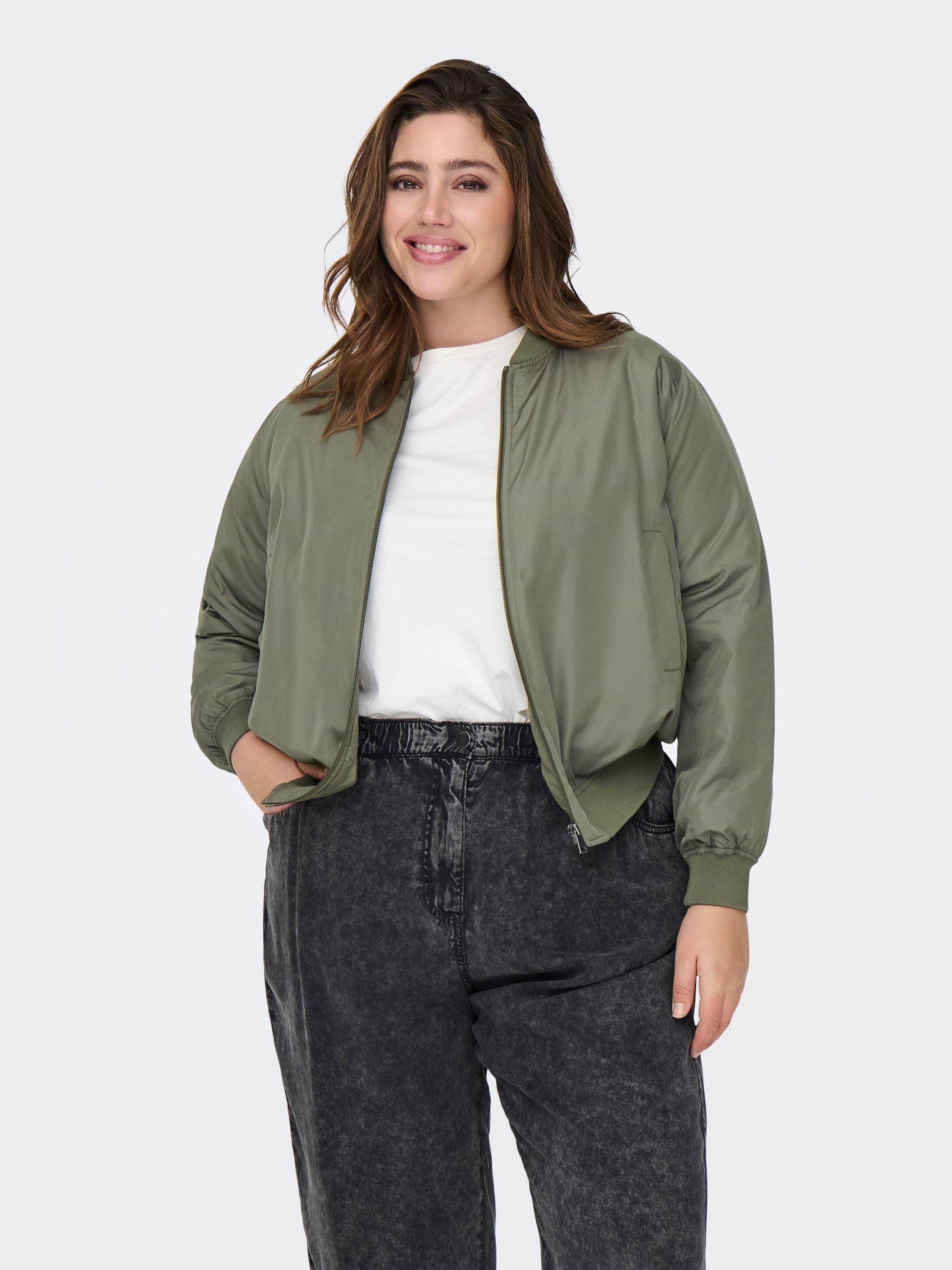 Bomberjacke mit Stehkragen - Kalamata - Khaki