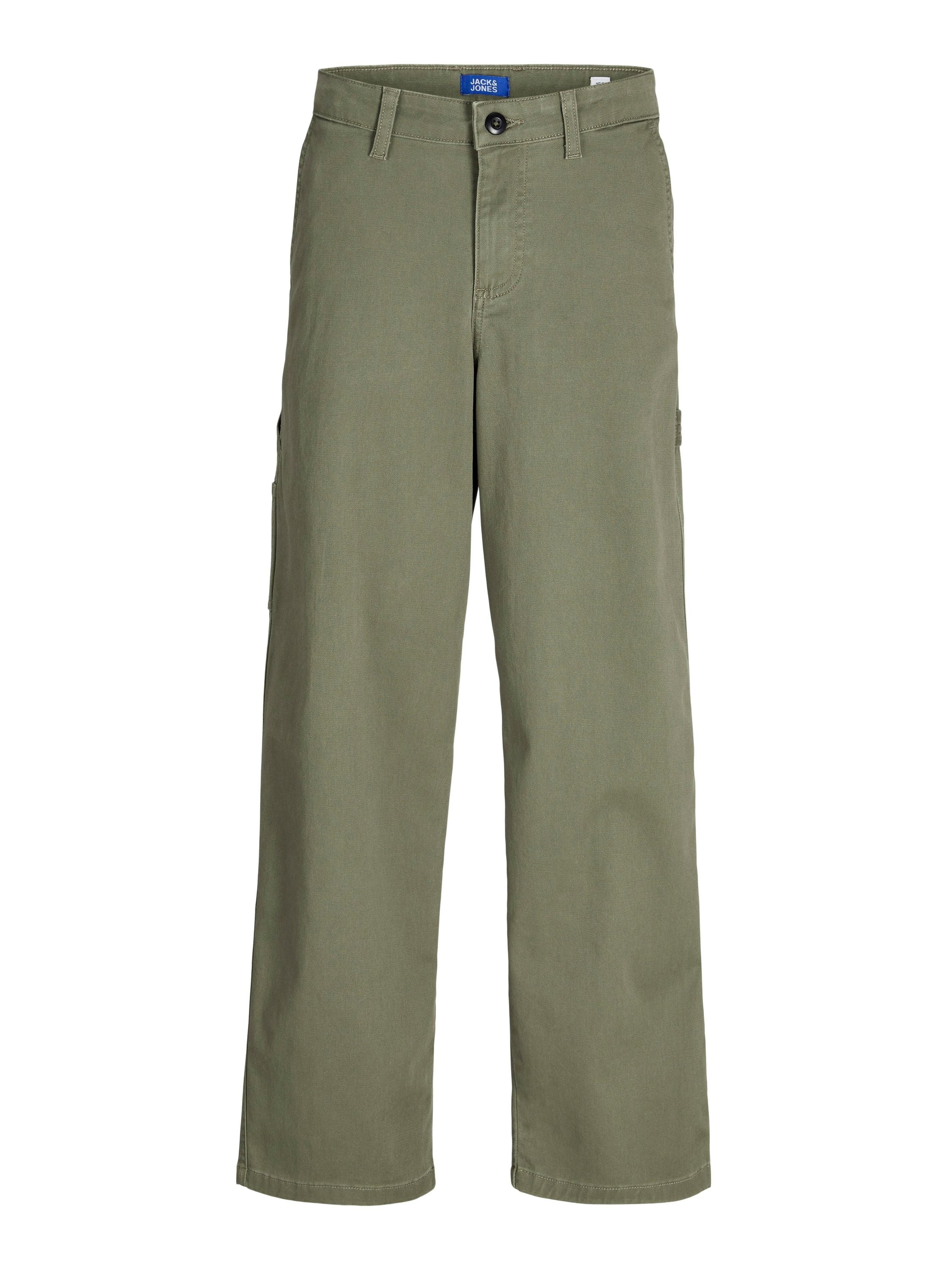 Chinohose Straight Leg - Dusty Olive/STITCHING W. DTM - Khaki