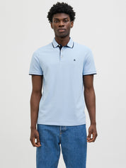 Poloshirt aus Baumwolle - Chambray Blue/PLAY - Blau