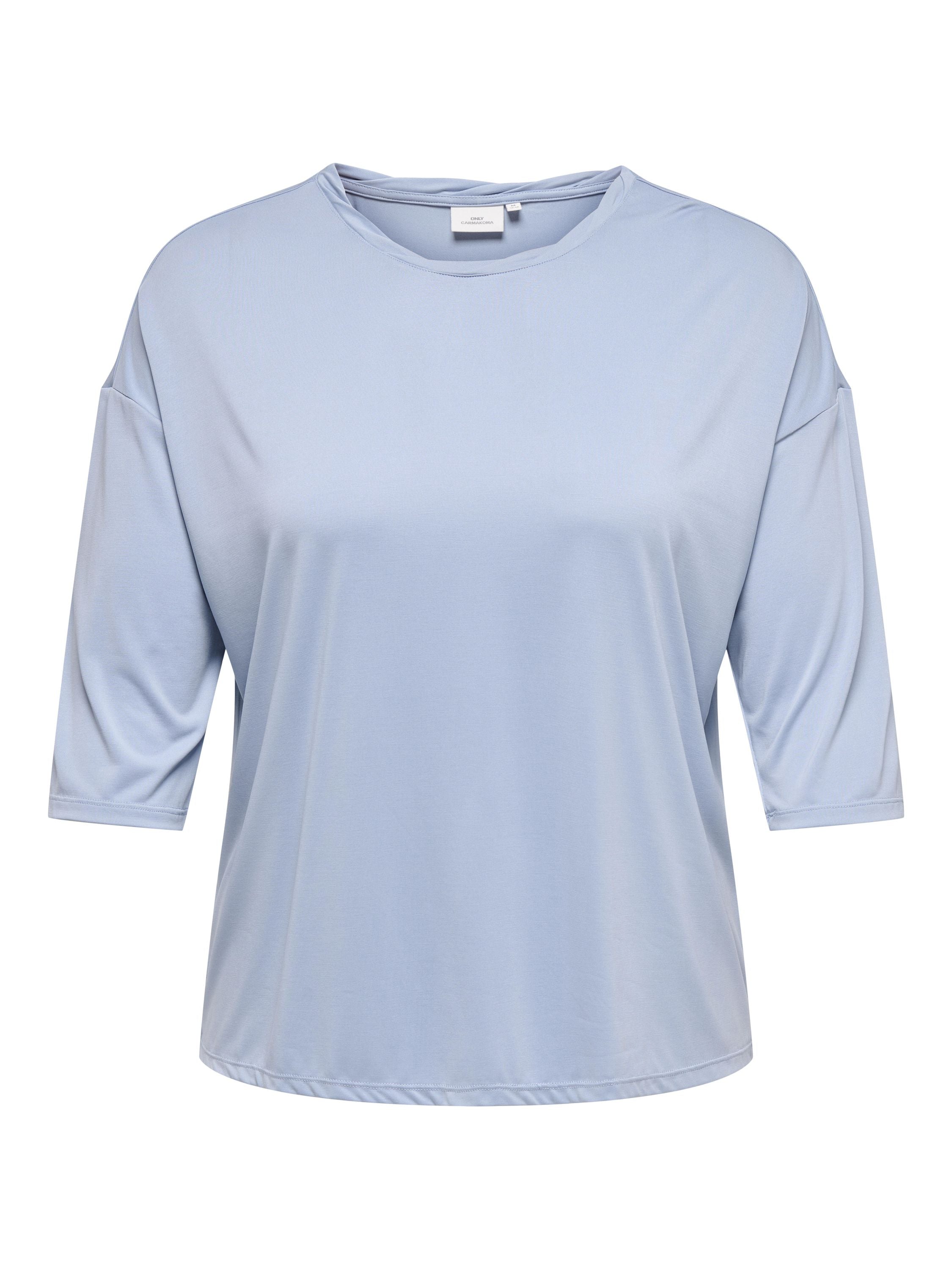 T-Shirt HANNAH aus Viskosemix - Soft Chambray - Blau