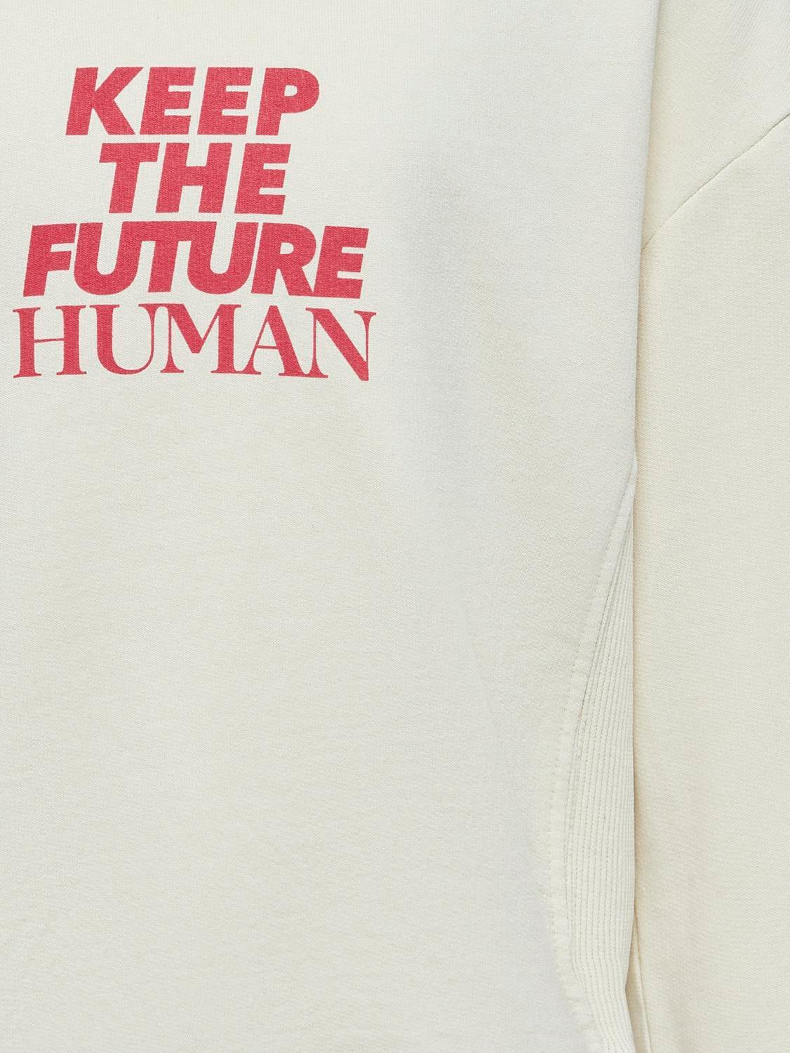 Sweatshirt mit Print - Birch/Human - Weiß