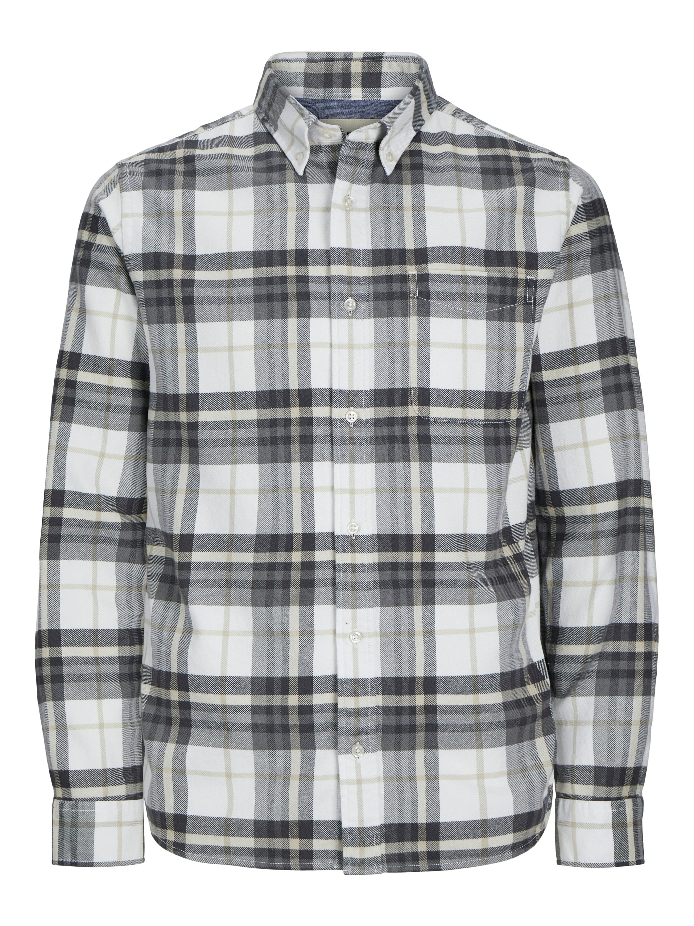 Freizeithemd Comfort Fit - Charcoal Gray/CHECK - Grau