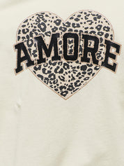 T-Shirt mit Print - Birch/Amore/Leo - Beige