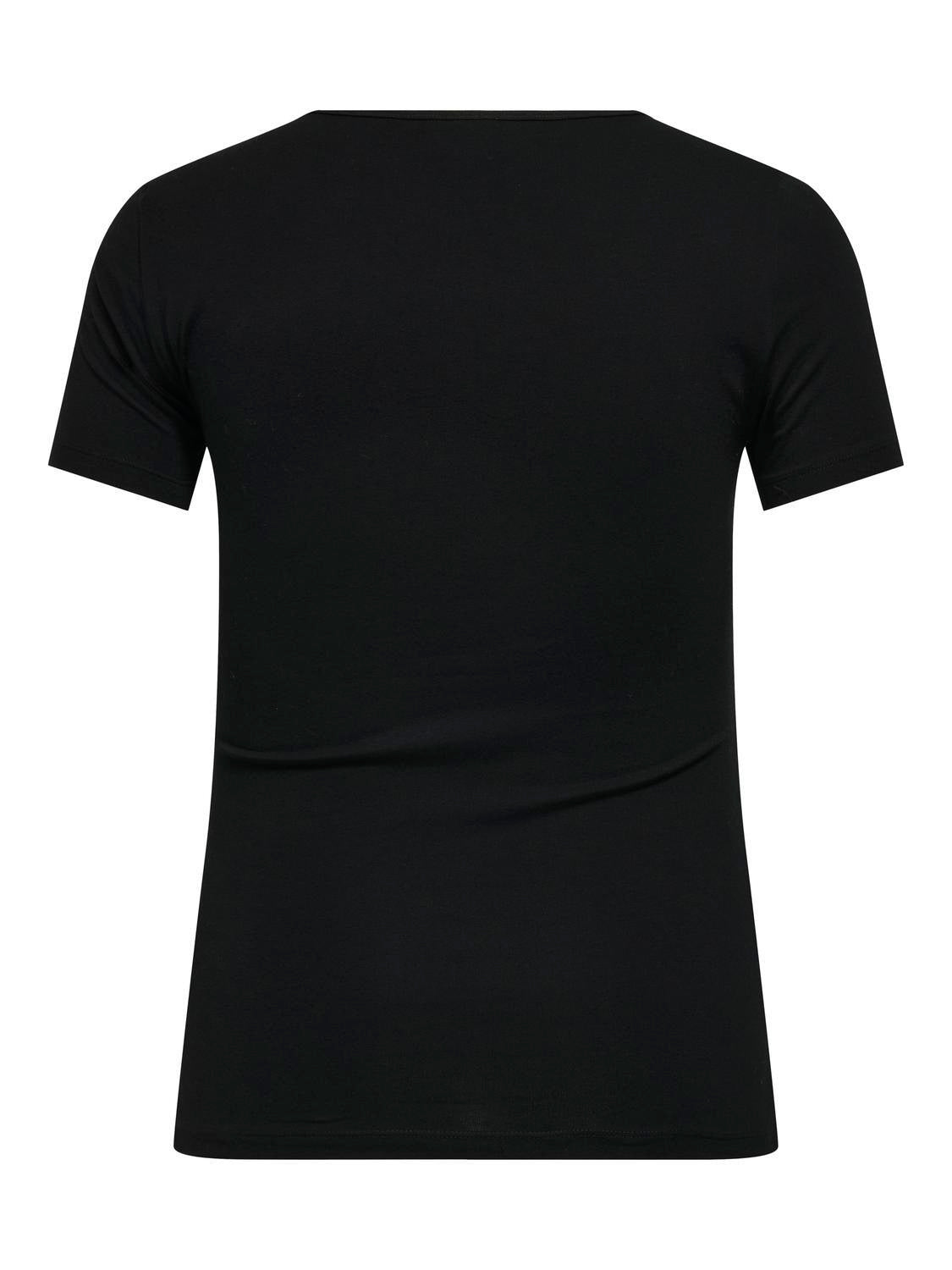 T-Shirt aus Bio-Baumwolle - Black - Schwarz