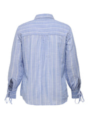Bluse aus Baumwolle - Soft Chambray/CLOUD DANCER - Blau
