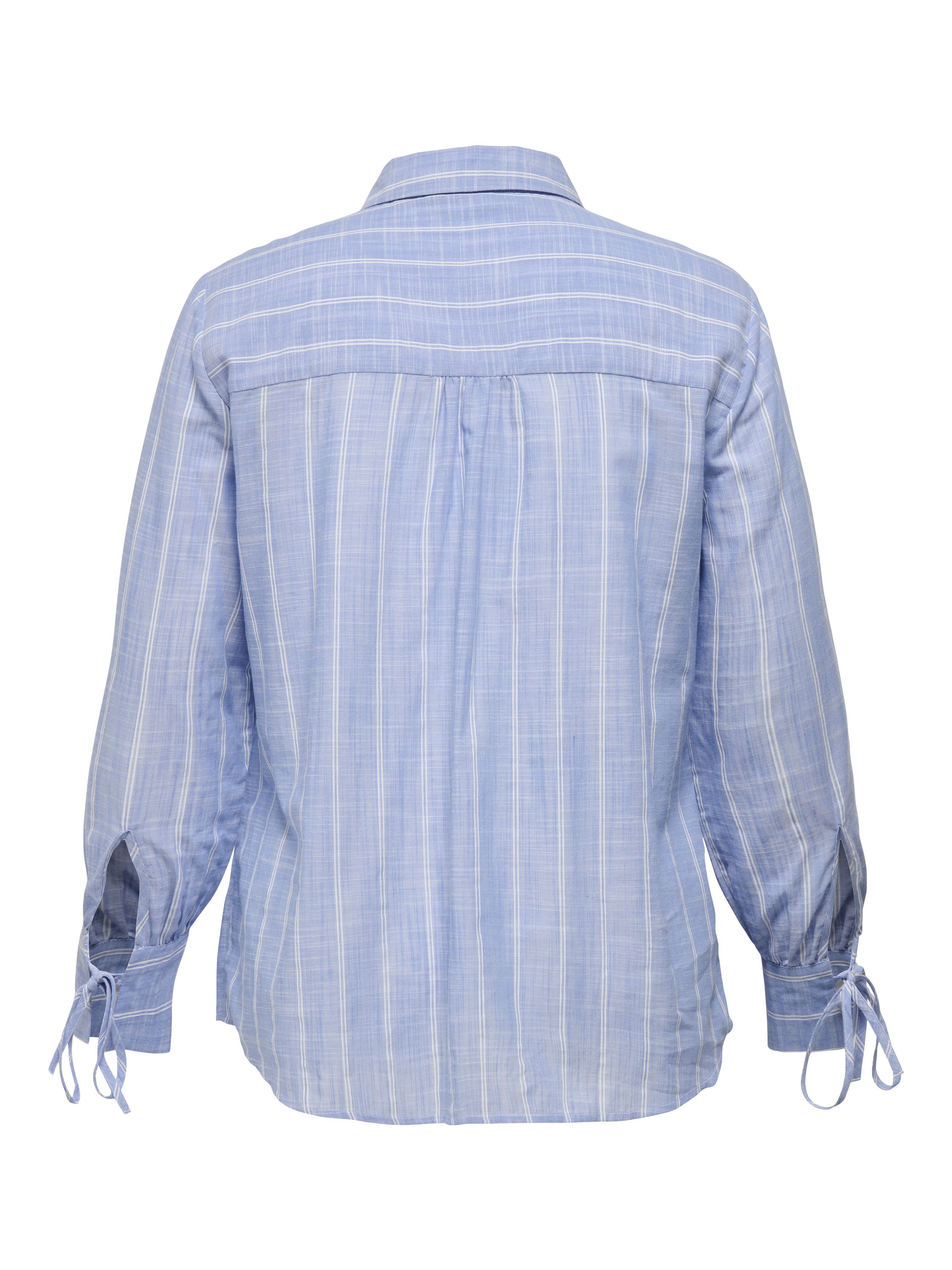 Bluse aus Baumwolle - Soft Chambray/CLOUD DANCER - Blau