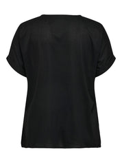T-Shirt aus Viskose - Birch/TIE DYE STRIPES - Schwarz