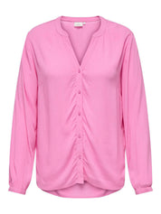 Bluse DIONA aus Viskose - Fuchsia Pink - Pink