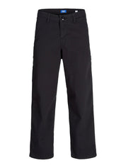 Chinohose Straight Leg - Black/STITCHING W. DTM - Schwarz