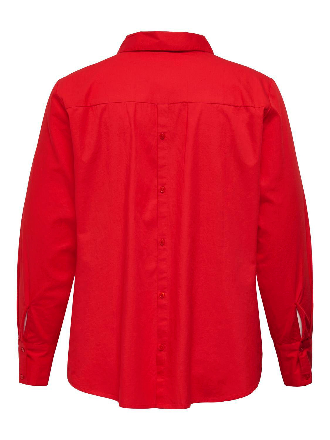 Bluse LALA Regular Fit - High Risk Red/BUTTONS AT BACK - Rot