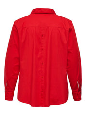 Bluse LALA Regular Fit - High Risk Red/BUTTONS AT BACK - Rot