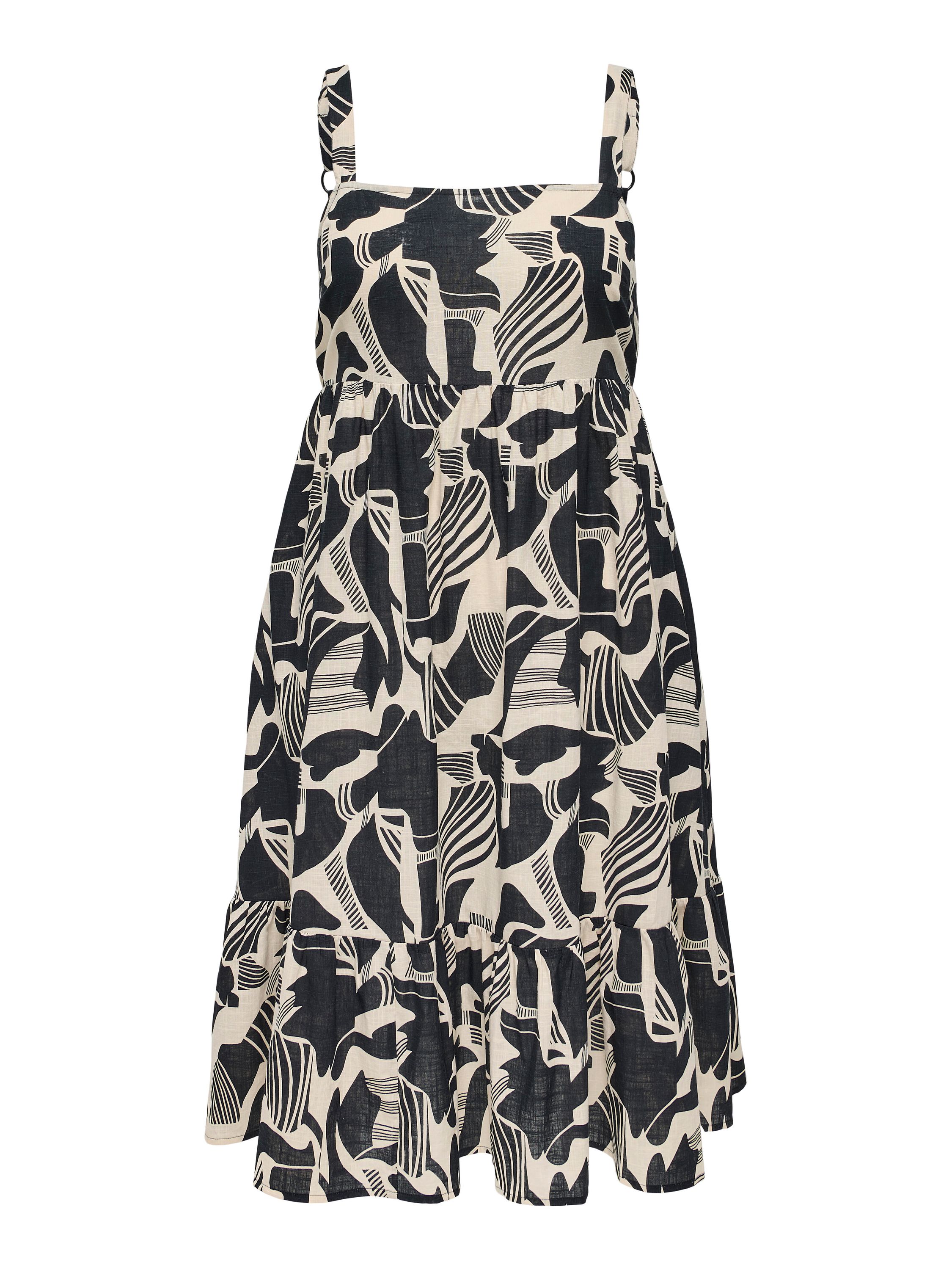 Midikleid - Pumice Stone/TROPICOOL - Schwarz