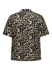T-Shirt LEONESS - Pumice Stone/LEO - Braun