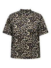 T-Shirt LEONESS - Pumice Stone/LEO - Braun