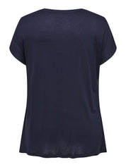 T-Shirt - Night Sky/Golden faces - Blau