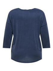 T-Shirt HANNAH aus Viskosemix - Navy Blazer - Blau