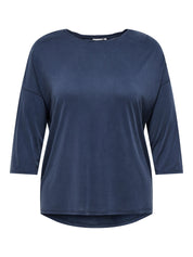 T-Shirt HANNAH aus Viskosemix - Navy Blazer - Blau
