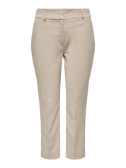 Hose VERONICA Slim Fit - White Pepper - Beige