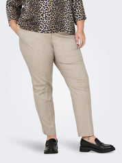 Hose VERONICA Slim Fit - White Pepper - Beige