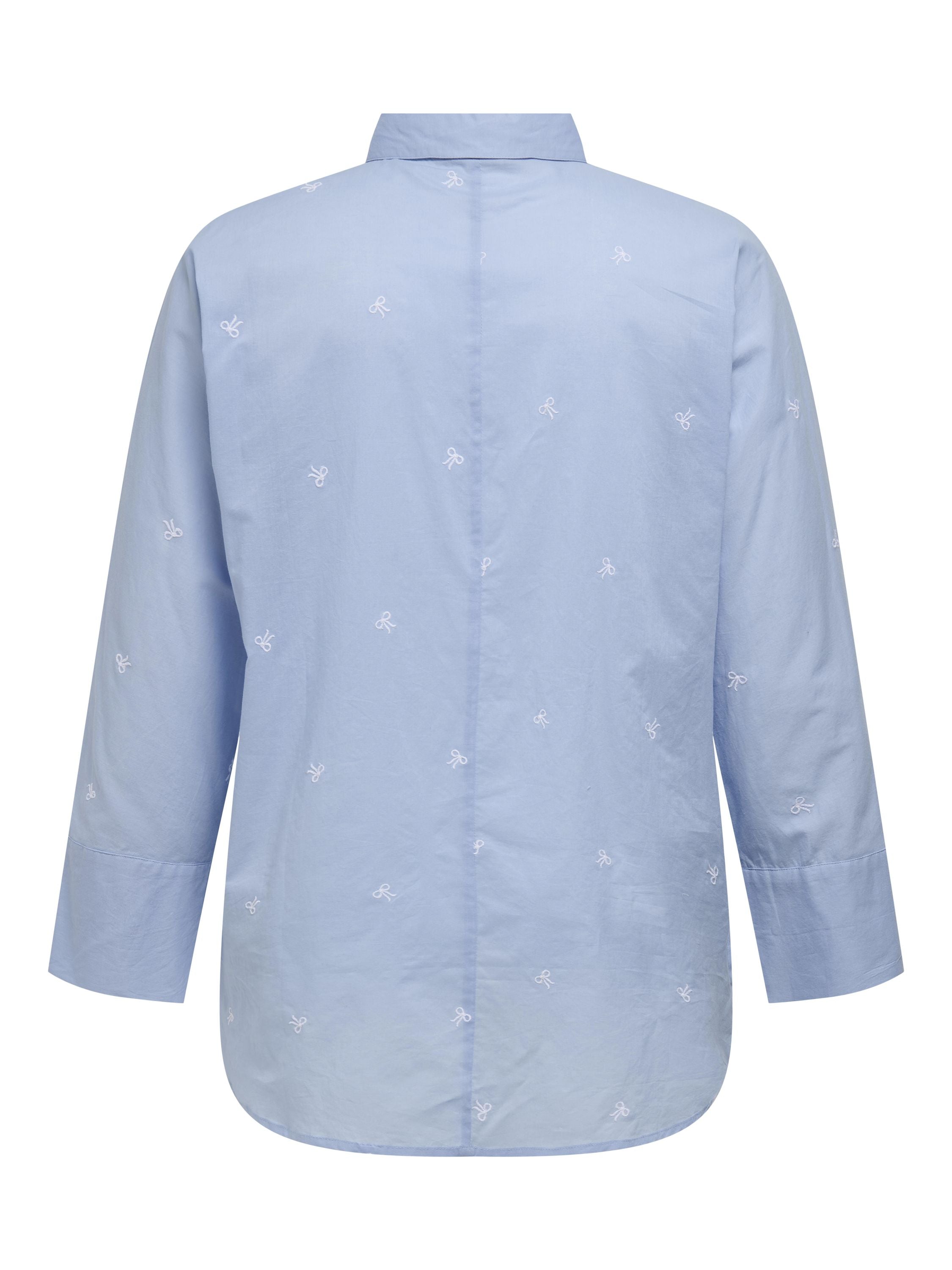 Bluse Boxy Fit - Brunnera Blue/WHITE BOWS - Blau