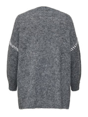 Strick Cardigan - Light Grey Melange/W. BIRCH ST - Grau